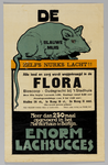 700051 Affiche van de bioscoop Flora (Oudegracht Weerdzijde 9) te Utrecht met de aankondiging van de filmvoorstelling ...